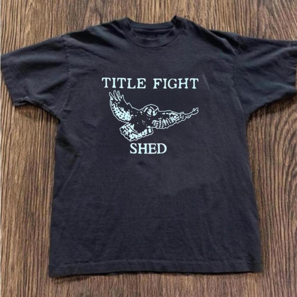 Gildan Men Black T-Shirt, Title Fight Graphictee